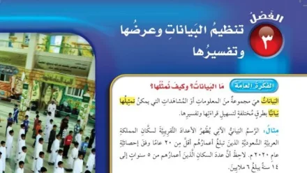 حل الفصل الثالث تنظيم البيانات