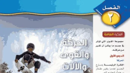 حل الفصل الثاني الحركة والقوى والالات