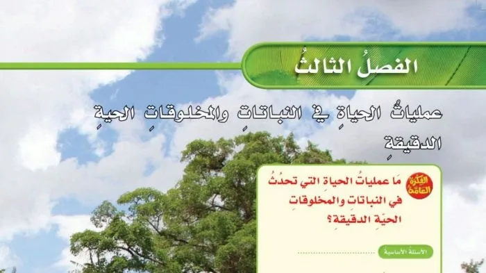 حل الفصل الثالث عمليات الحياة في النباتات والمخلوقات