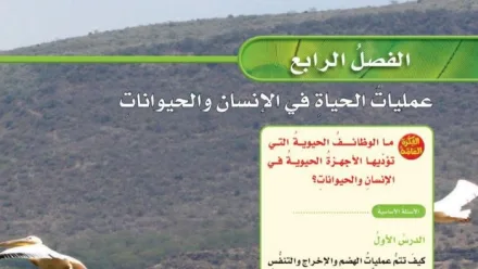 حل الفصل الرابع عمليات الحياة في الانسان والحيوانات